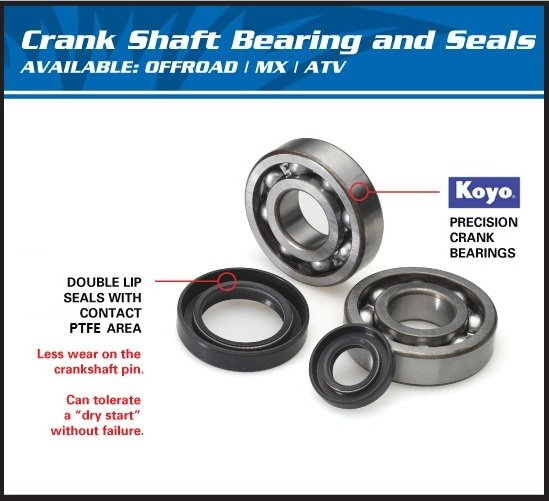 200 XC (2006 - 2016) crank shaft brg kit | All Balls