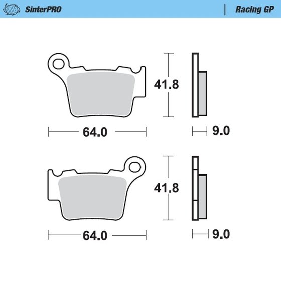 500 EXC F SIX DAYS (2012 - 2016) racing brake pads | MOTO-MASTER