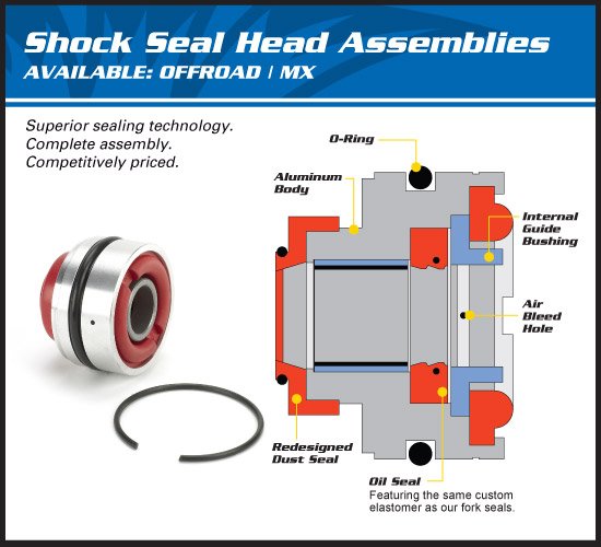 200 XC (2006 - 2016) rear shock seal head kit | All Balls