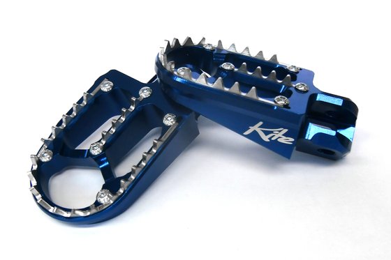 450 SX-F (2003 - 2015) aluminum footpegs in blue for ktm/hva | KITE