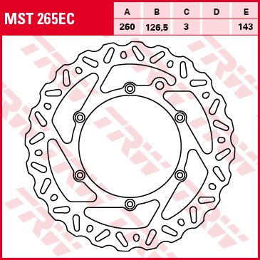 350 XC-F (2011 - 2022) fixed wave brake rotor | TRW