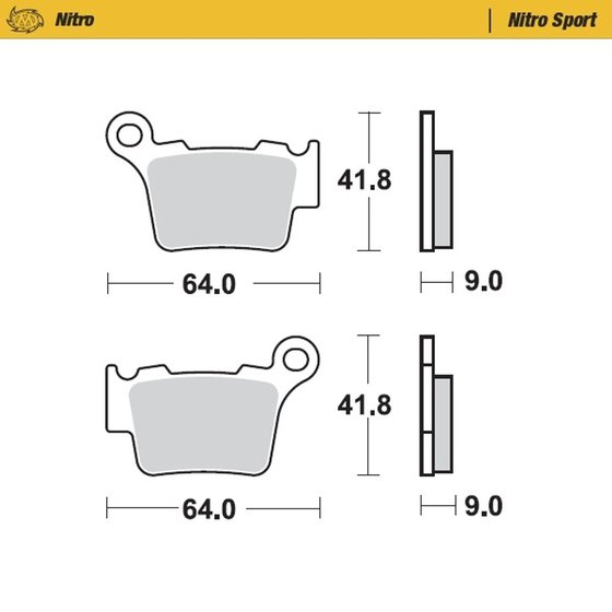 200 EXC (1998 - 2016) nitro sport brake pad | MOTO-MASTER