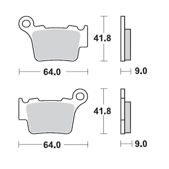 250 EXC F (2007 - 2023) racing brake pads | MOTO-MASTER