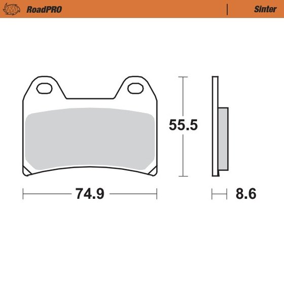 890 ADVENTURE R RALLY (2021 - 2022) sintered front brake pad | MOTO-MASTER