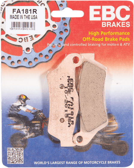 125 SX (2000 - 2023) r series heavy duty sintered brake pads | EBC