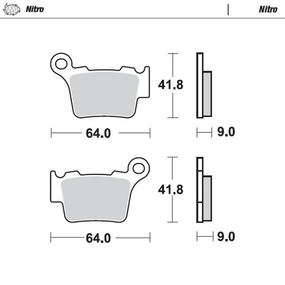 530 EXC (2008 - 2011) nitro offroad brake pad | MOTO-MASTER