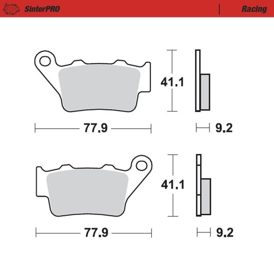 400 EXC (1994 - 2002) sintered metal racing brake pads | MOTO-MASTER