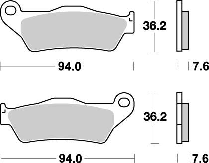 200 XC (2006 - 2016) nitro offroad brake pad | MOTO-MASTER