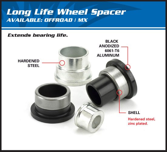 450 SMR (2005 - 2007) wheel spacer kit front | All Balls