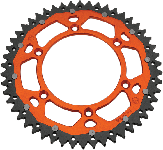 660 SMC (2003 - 2006) dual mse rear sprocket - 52 teeth - orange/natural | MOOSE RACING