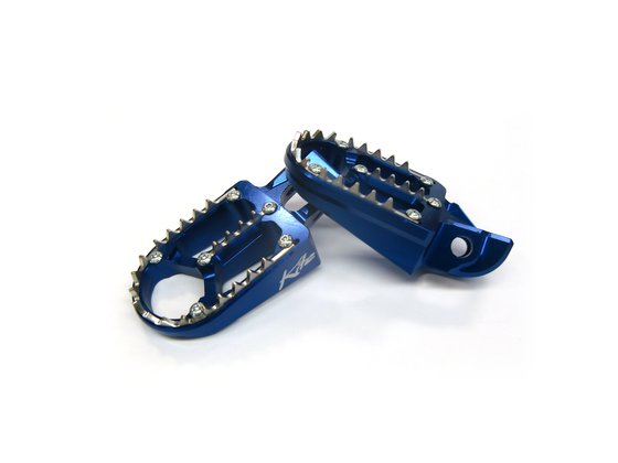 450 EXC-F (2017 - 2023) aluminum footpegs in blue for ktm/hva | KITE