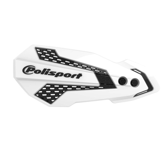 450 EXC-F (2014 - 2016) mx flow handguards in white/black | POLISPORT