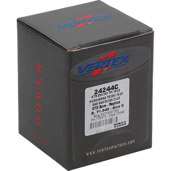 300 EXC (2018 - 2023) vertex piston kit ktm exc300 tpi 2018-22 71,935mm | Vertex