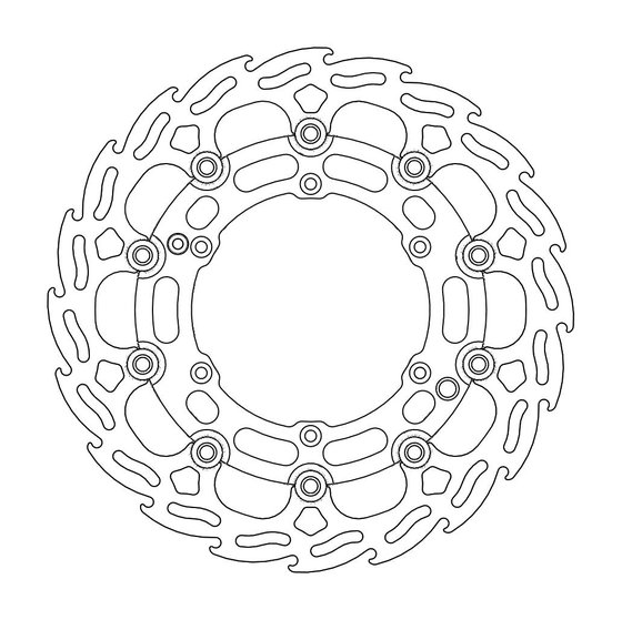 505 XC-F (2009 - 2009) flame floating front brake rotor | MOTO-MASTER