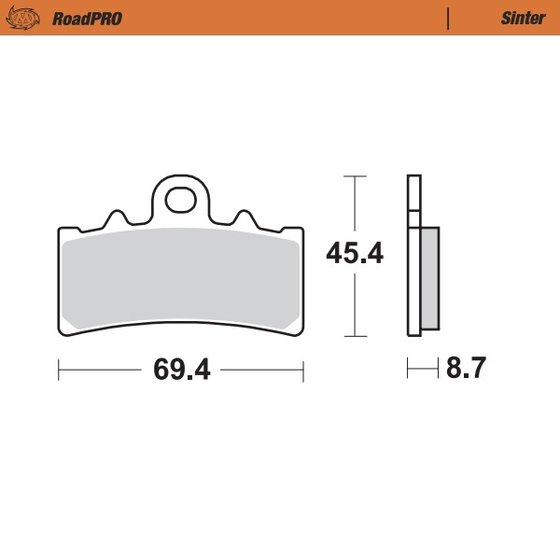 390 DUKE (2013 - 2022) sintered front brake pad | MOTO-MASTER