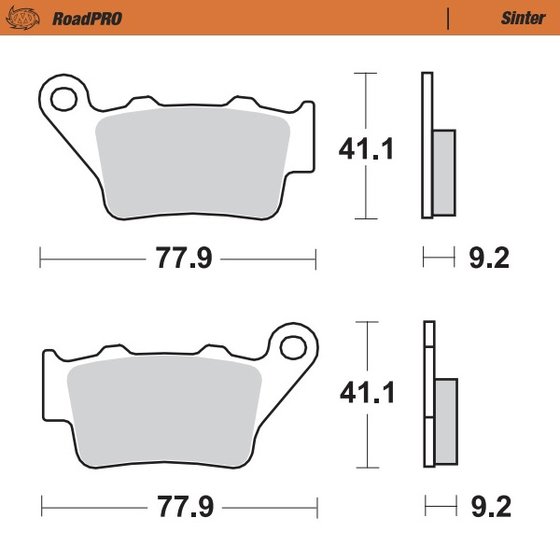 890 DUKE (2021 - 2022) sintered rear brake pad | MOTO-MASTER