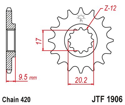 65 SX (1998 - 2023) steel front sprocket | JT Sprockets