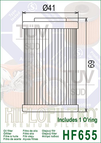 250 XC-F (2007 - 2012) oil filter | Hiflofiltro