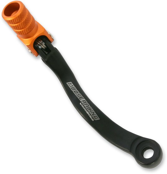 250 EXC F (2007 - 2018) folding forged aluminum shift lever - orange | MOOSE RACING