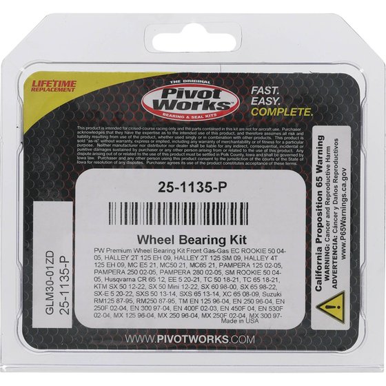 50 (all models) (2012 - 2022) wheel bearing kit front | All Balls