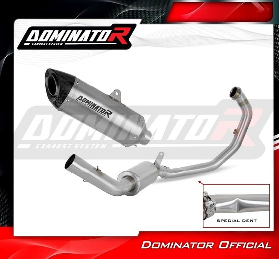 RC 390 (2022 - 2023) full exhaust system ex silencer hp8 + db killer | Dominator