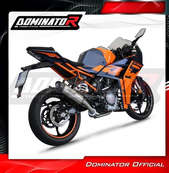 RC 390 (2022 - 2023) full exhaust system ex silencer hp8 + db killer | Dominator