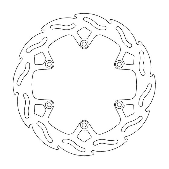 500 EXC F SIX DAYS (2012 - 2016) flame rear brake disc | MOTO-MASTER