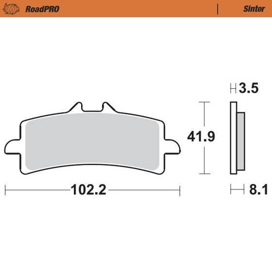 1290 SUPER DUKE R (2017 - 2022) sintered front brake pad | MOTO-MASTER