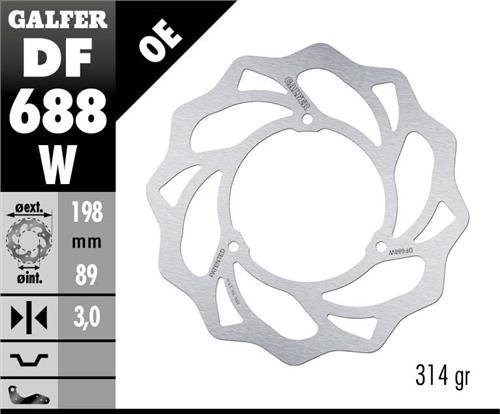 65 SX (1998 - 2023) fixed wave brake rotor | GALFER