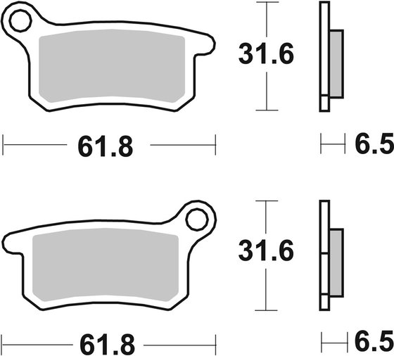 65 SX (2009 - 2021) brake pads | SBS