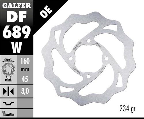 65 SX (1998 - 2022) fixed wave rear brake disc | GALFER