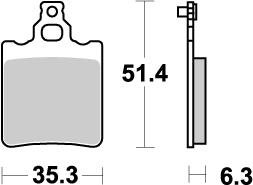 65 SX (2000 - 2003) nitro offroad brake pad | MOTO-MASTER