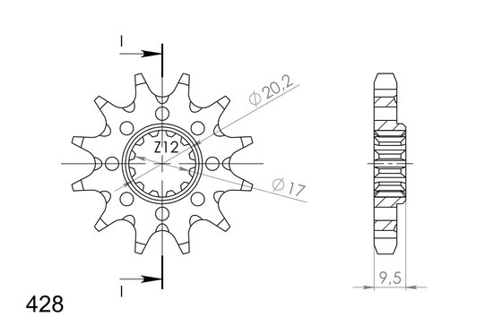 85 SX (2018 - 2024) supersprox front sprocket 1907.13 | Supersprox