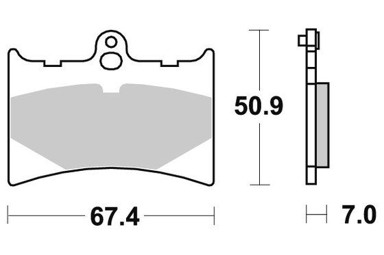 600 LC4 (1989 - 1989) sbs brakepads ceramic | DOPPLER