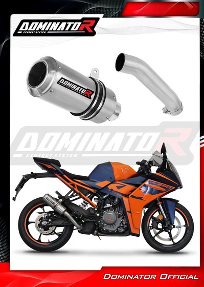 RC 390 (2022 - 2023) exhaust silencer muffler gp + db killer | Dominator