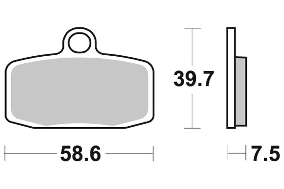 FREERIDE 350 (2012 - 2017) brakepads racing sintered | SBS