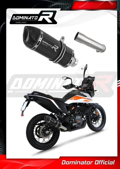 390 ADVENTURE (2020 - 2022) exhaust silencer hp1 black | Dominator