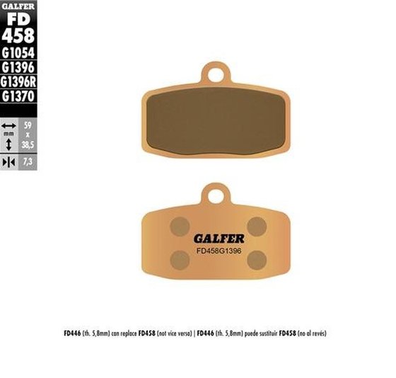 FREERIDE 350 (2012 - 2017) street sinter brake pad | GALFER