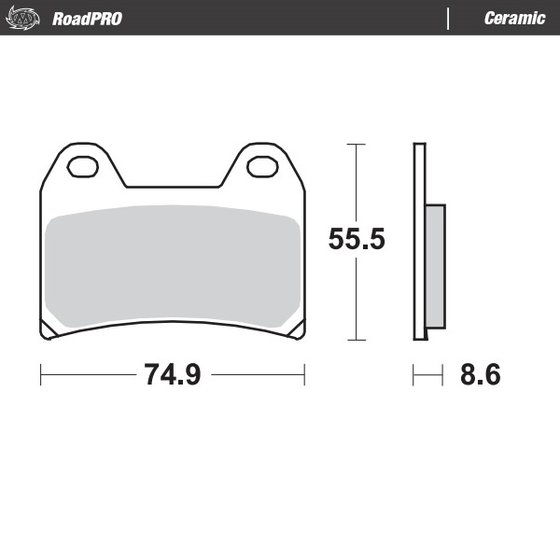 660 SMC (2004 - 2006) ceramic brake pad | MOTO-MASTER