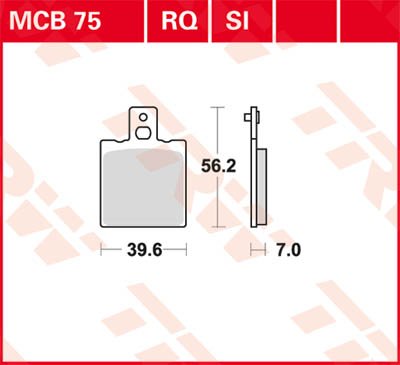 250 MX (1986 - 1986) allround organic standard brake pad | TRW