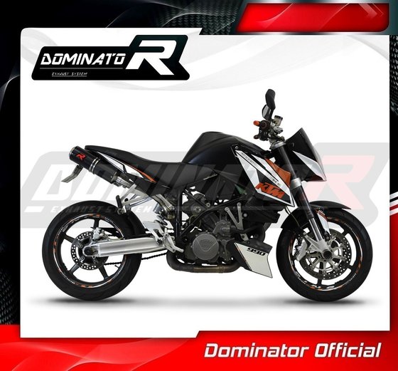 990 SUPER DUKE (2005 - 2013) exhaust silencer gp black | Dominator