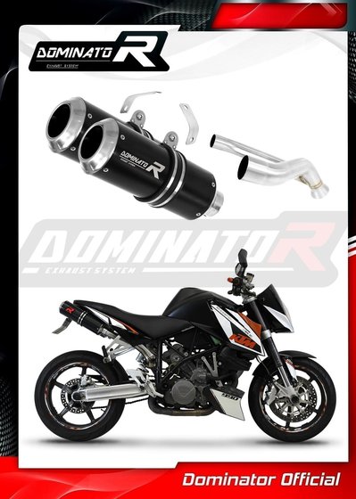 990 SUPER DUKE (2005 - 2013) exhaust silencer gp black | Dominator