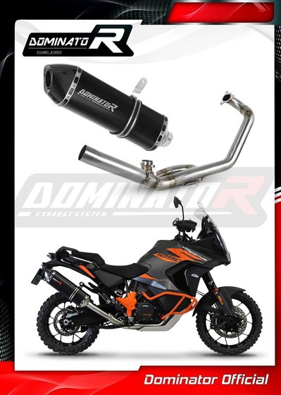 1290 SUPER ADVENTURE (2021 - 2022) full exhaust system silencer hp7 black | Dominator