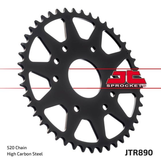 390 DUKE (2013 - 2022) rear replacement sprocket - 42 teeth, 520 pitch, black | JT Sprockets