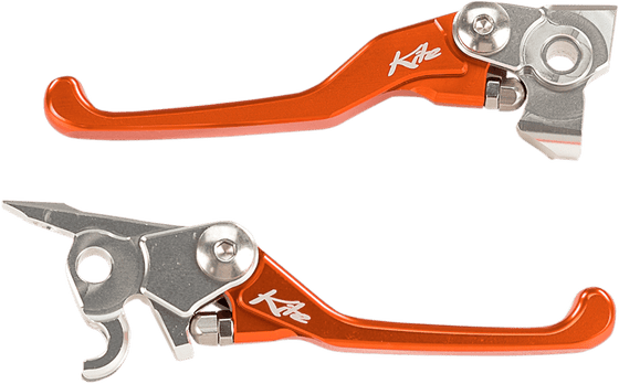 300 EXC (2011 - 2018) custom orange brake and clutch lever set | KITE