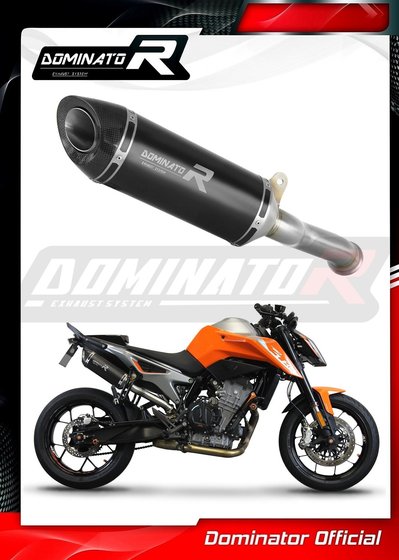 890 DUKE (2020 - 2022) exhaust silencer muffler hp8 black | Dominator