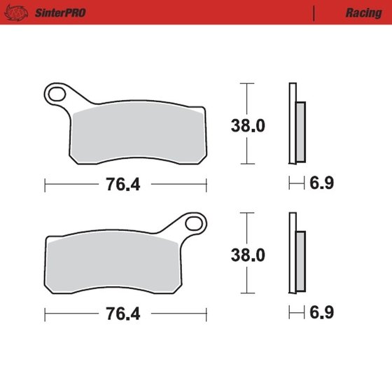 450 XC-ATV (2008 - 2010) sintered metal racing brake pads | MOTO-MASTER