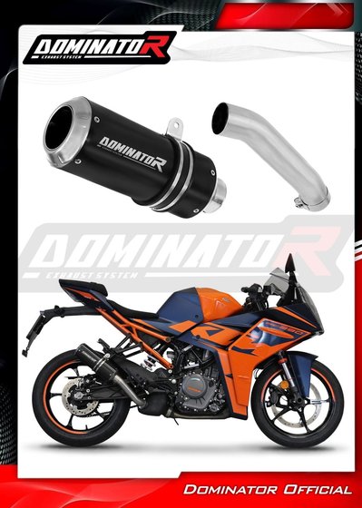 RC 390 (2022 - 2023) exhaust silencer muffler gp black + db killer | Dominator