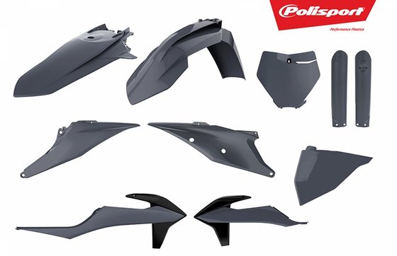 300 XC (2006 - 2022) grey body kit for ktm 19 | POLISPORT