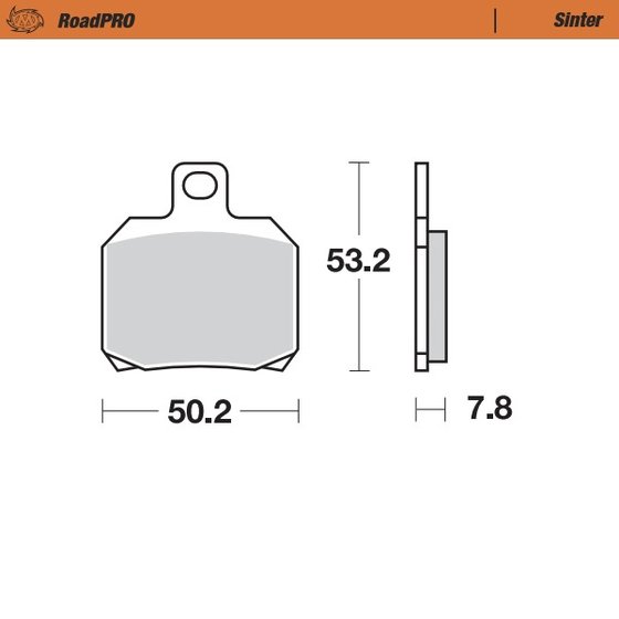 1190 RC8 R (2009 - 2015) sintered rear brake pad | MOTO-MASTER